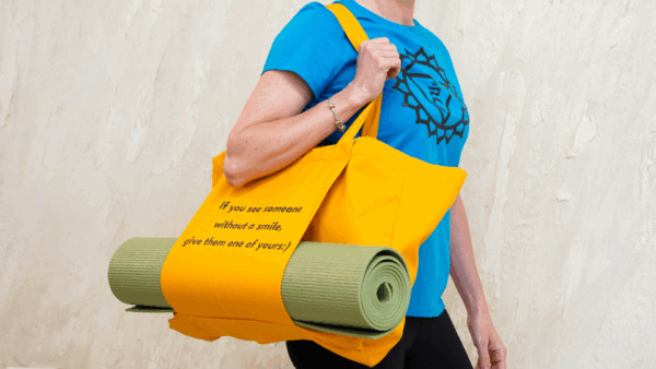 If you see someone without a smile .. give them one of yours :) - Organic Yoga Tote Bag
