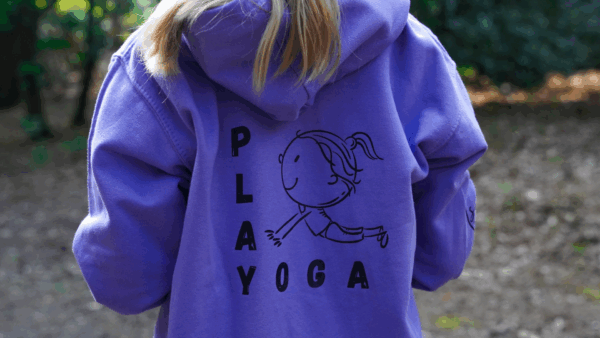 'PLAY YOGA' Zip Hoodie (Girls) - Image 4