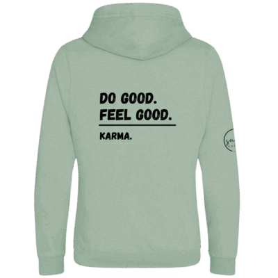 'Do Good. Feel Good. Karma.' - Overhead Snuggly Hood (Gender Neutral)