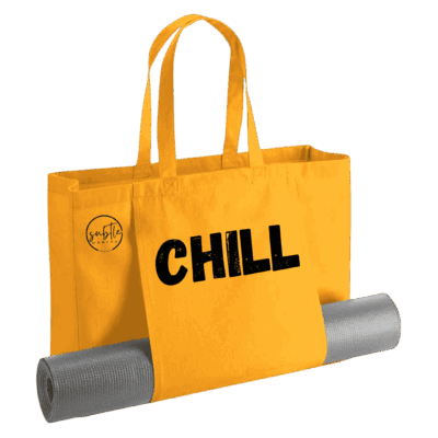 CHILL - Organic Yoga Tote Bag