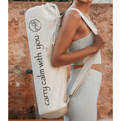 Carry calm with you - Organic Yoga Mat Bag