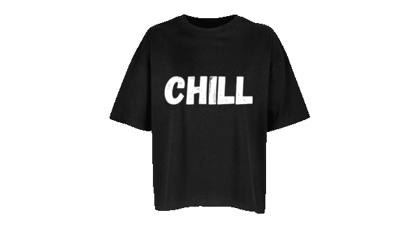 'CHILL' - Oversized Organic Cotton T-Shirt (Female) - Image 7