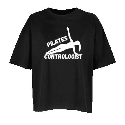 'Pilates Contrologist' - Oversized Organic Cotton T-Shirt (Female)