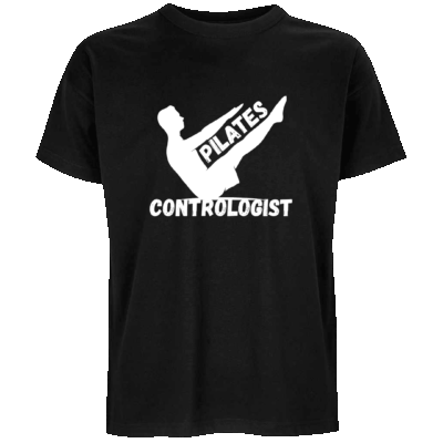 'Pilates Contrologist' - Oversized Organic T-Shirt (Male)