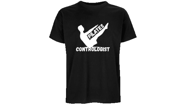 'Pilates Contrologist' - Oversized Organic T-Shirt (Male)