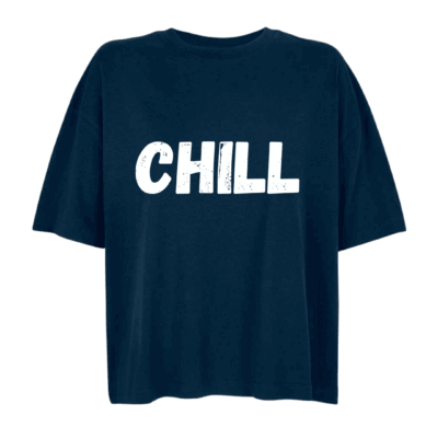 'CHILL' - Oversized Organic Cotton T-Shirt (Female)