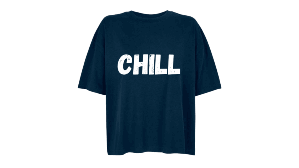 'CHILL' - Oversized Organic Cotton T-Shirt (Female)