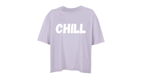'CHILL' - Oversized Organic Cotton T-Shirt (Female) - Image 13