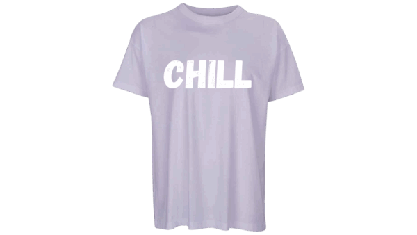 'CHILL' - Oversized Organic T-Shirt (Male) - Image 4