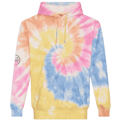 Festival Swirl Tie-Dye Hoodie-Front