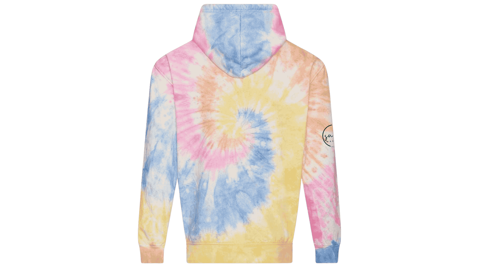 Festival Swirl Tie-Dye Hoodie-Back