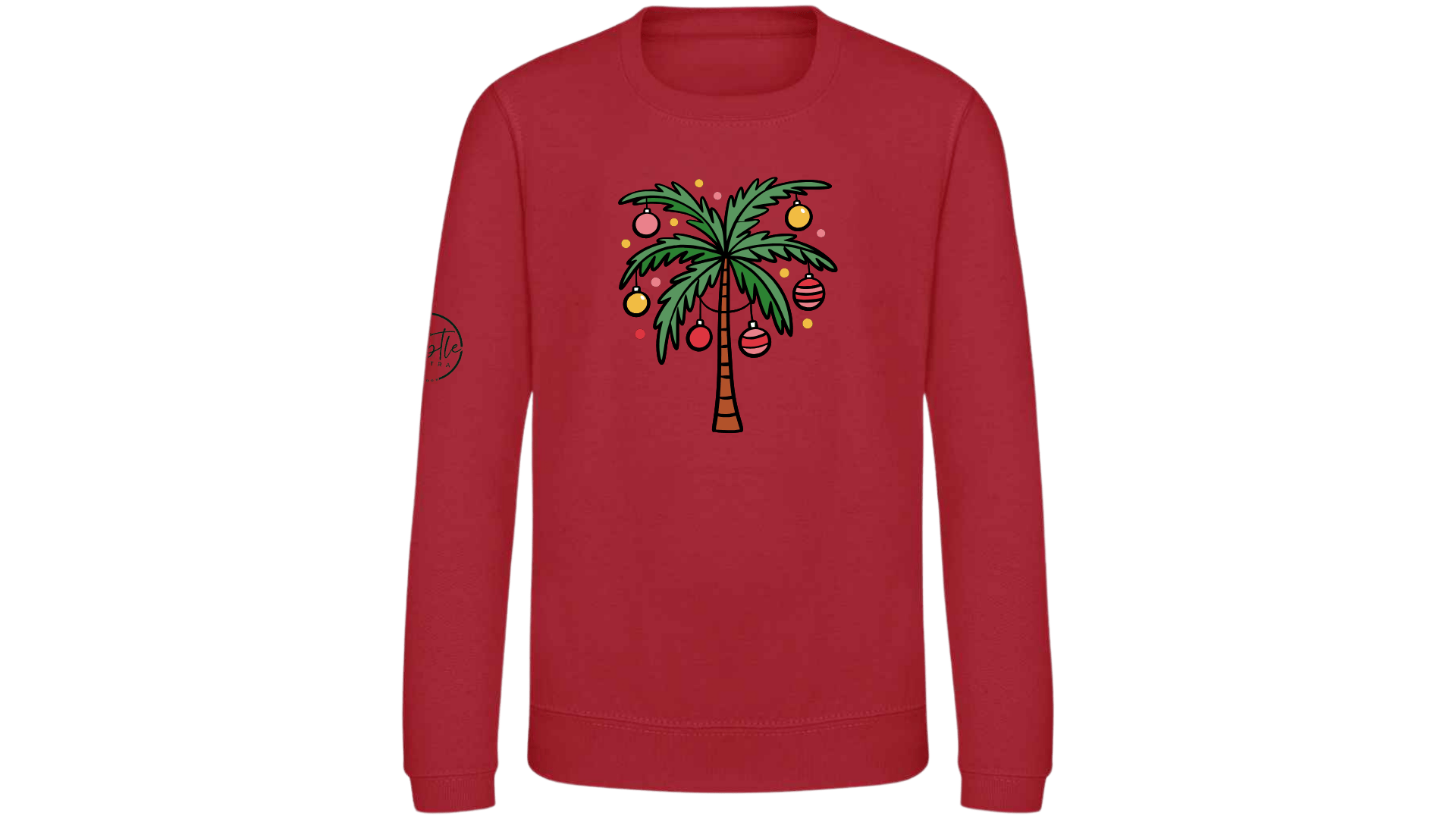 Kids Christmas Jumper Tree Red