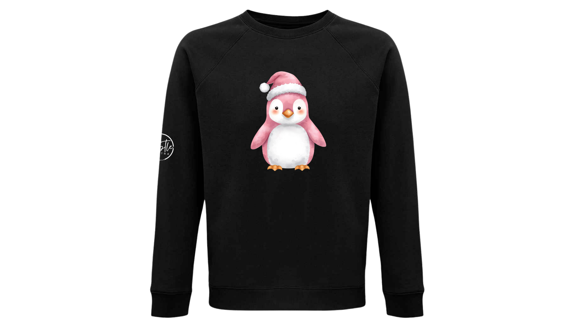 Christmas Jumper Penguin Black