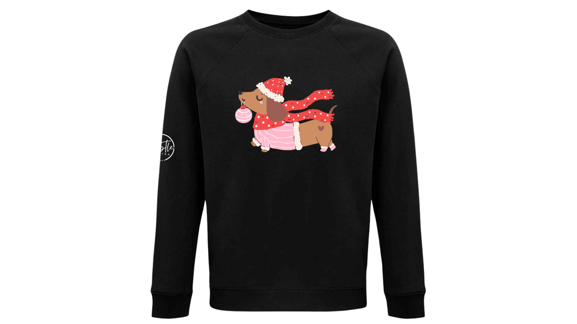 Christmas Jumper Doggie Black