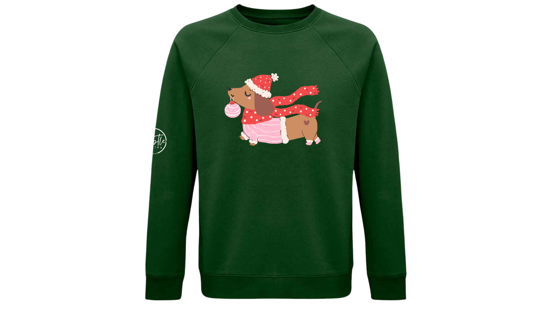 Christmas Jumper Doggie Green