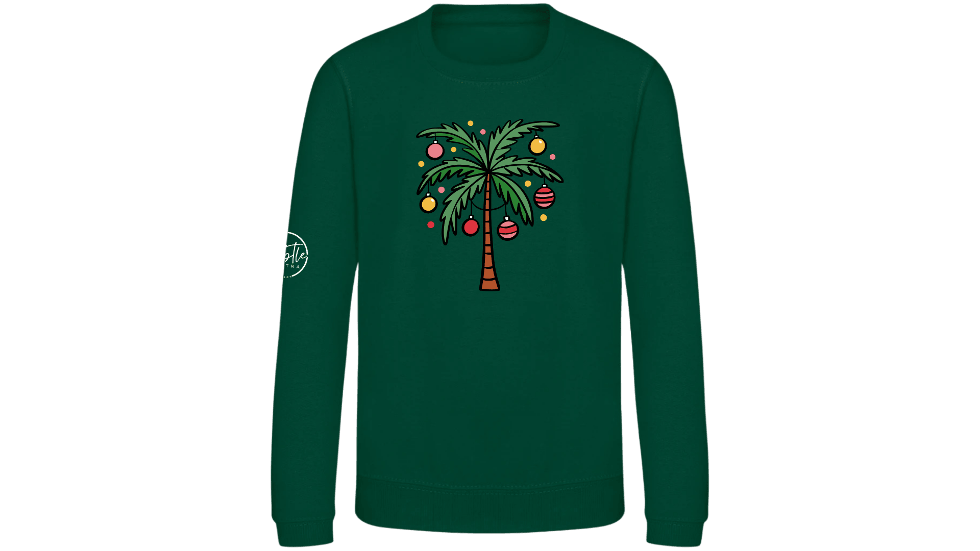 Kids Christmas Jumper Tree Green